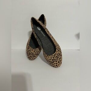 Dr Scholls Memory Foam Cool Fit Women’s Sz10 Flats Leopard Print Slip on NWT